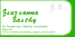 zsuzsanna basthy business card